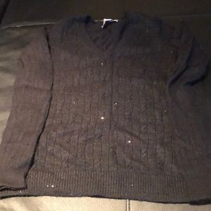 Black sweater with sequins